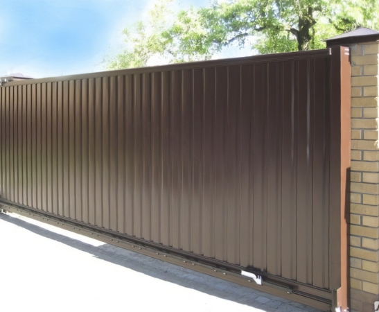 Ворота из профнастила в Новотитаровской