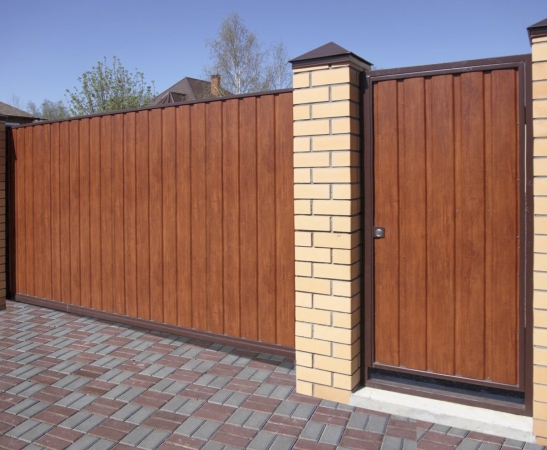 Ворота из металлического сайдинга в Новотитаровской